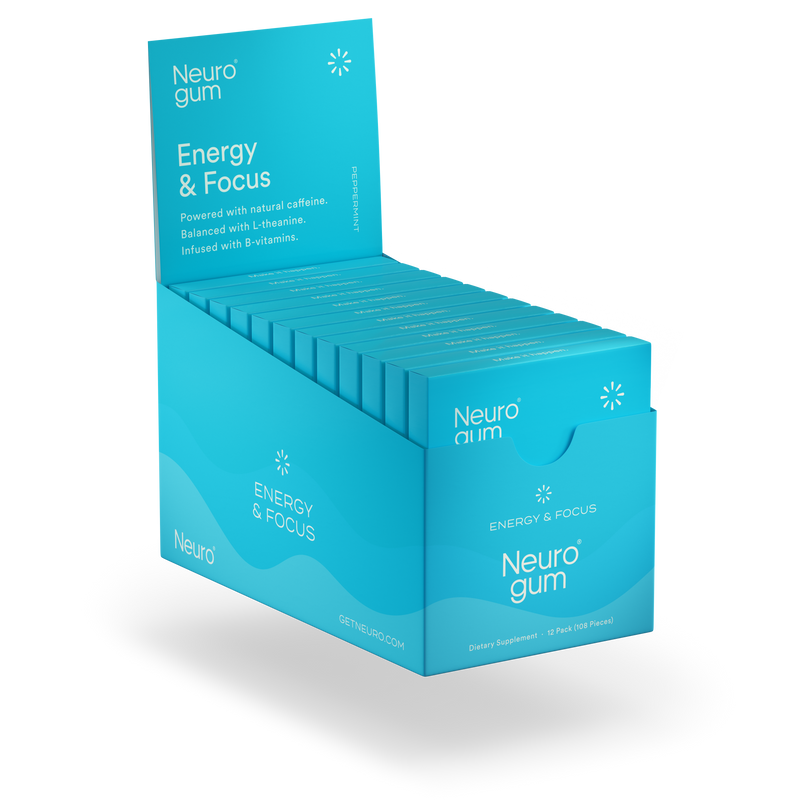 Neuro Gum | Caffeine + L-theanine | Energy and Focus Gum