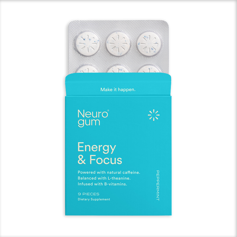 Neuro Gum | Caffeine + L-theanine | Energy and Focus Gum